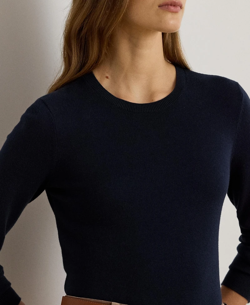 Lauren Ralph Women's Cotton-Blend Sweater