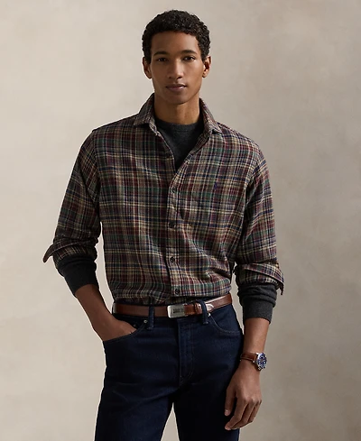 Polo Ralph Lauren Men's Classic-Fit Plaid Brushed Flannel Shirt