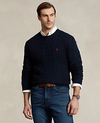 Polo Ralph Lauren Men's Big & Tall Cable-Knit Cotton Sweater