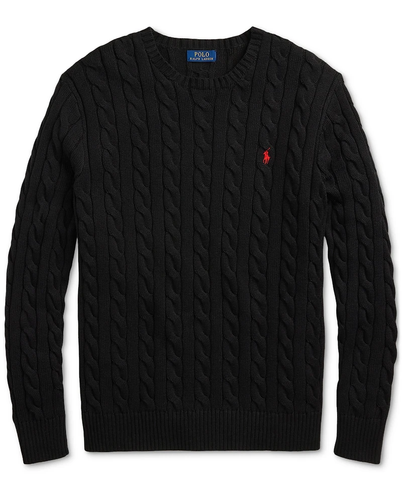 Polo Ralph Lauren Men's Big & Tall Cable-Knit Cotton Sweater