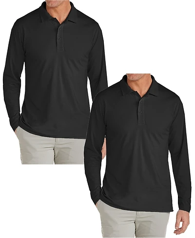 Galaxy By Harvic Men's 2-Pack Jump Start Modern Fit Polo Shirt
