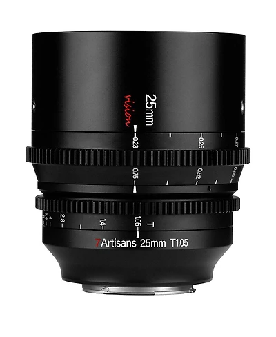 7artisans Photoelectric 25mm T1.05 Vision Cine Lens for Canon Rf, Black