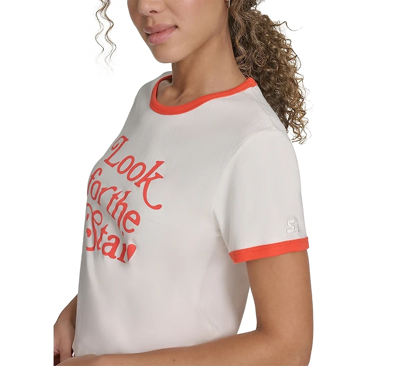 Starter Women's Cotton Look for The Star Graphic T-Shirt