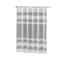Home Outfitters Grey Shower Curtain 72x72", Shower Curtain for Bathrooms, Classic