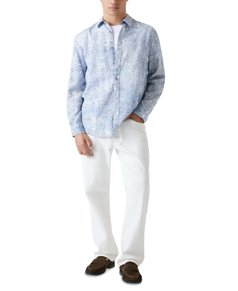 Guess Men's Island-Pattern Shirt