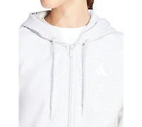 adidas Women's 3-Stripe Logo Zip Hooded Track Jacket