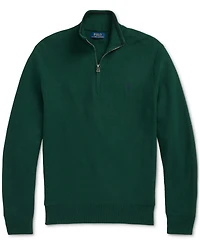 Polo Ralph Lauren Men's Mesh-Knit Cotton Quarter-Zip Sweater