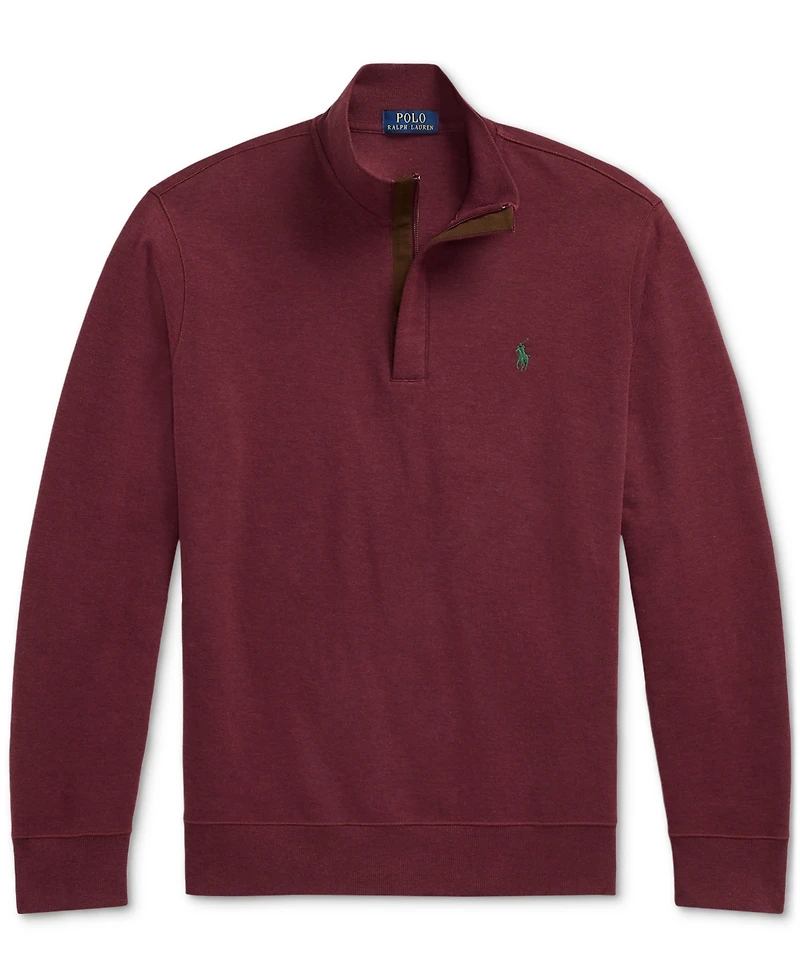 Polo Ralph Lauren Men's Luxury Jersey Quarter-Zip Pullover Sweater