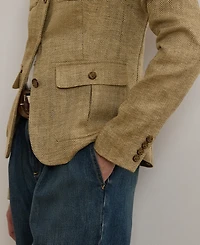 Lauren Ralph Petite Herringbone Linen Jacket