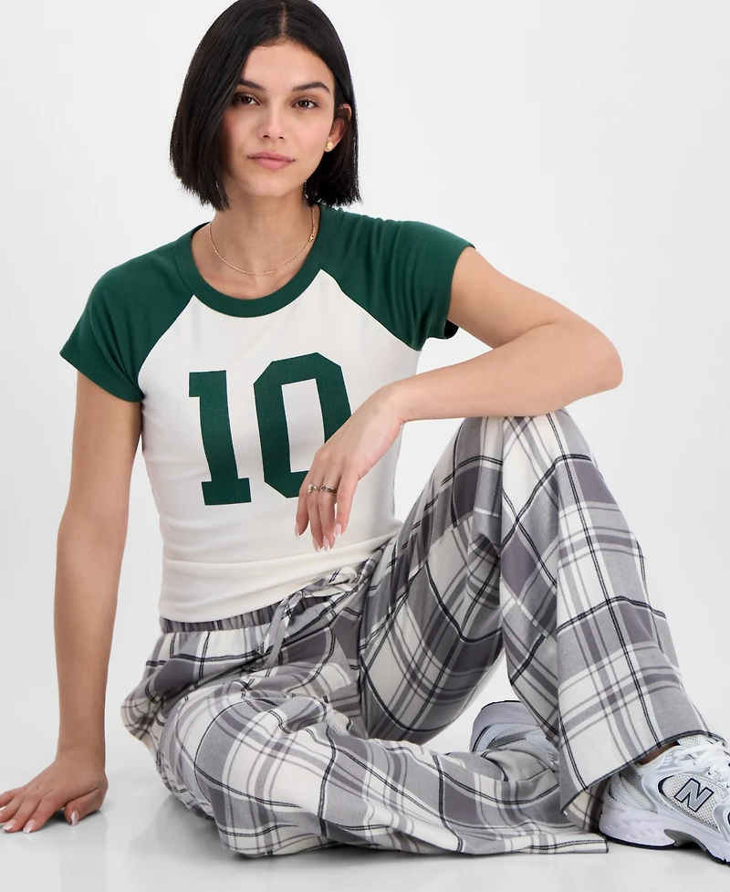 Hippie Rose Juniors' Graphic Raglan T-Shirt