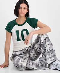 Hippie Rose Juniors' Graphic Raglan T-Shirt