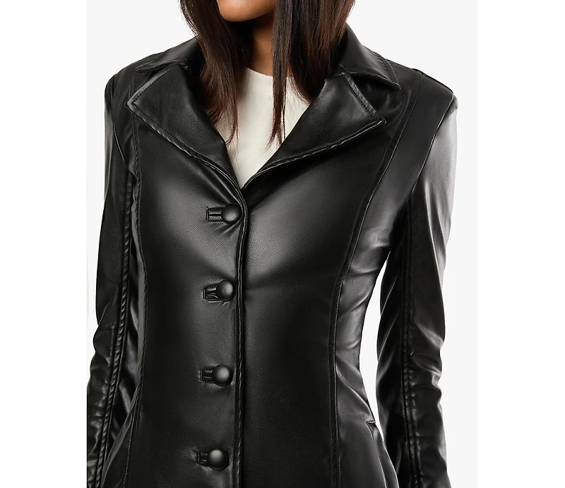 WeWoreWhat Women's Faux Sherpa Collar Bomber Jacket