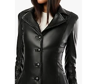 WeWoreWhat Women's Faux Sherpa Collar Bomber Jacket