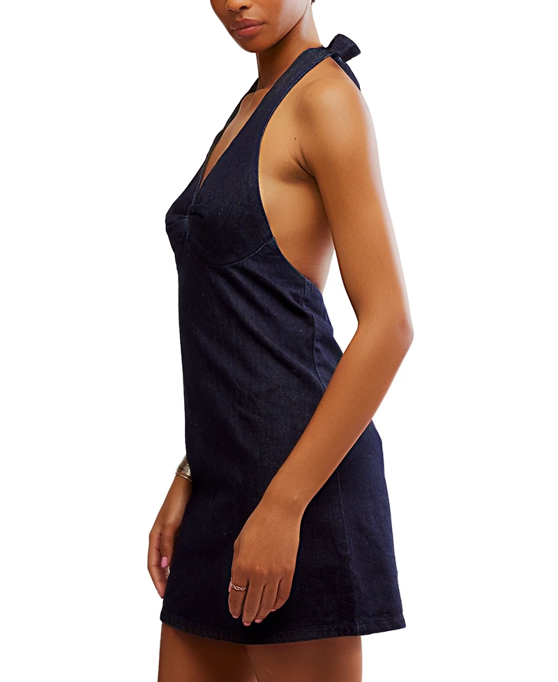 Free People Women's Trevi Denim Mini Dress