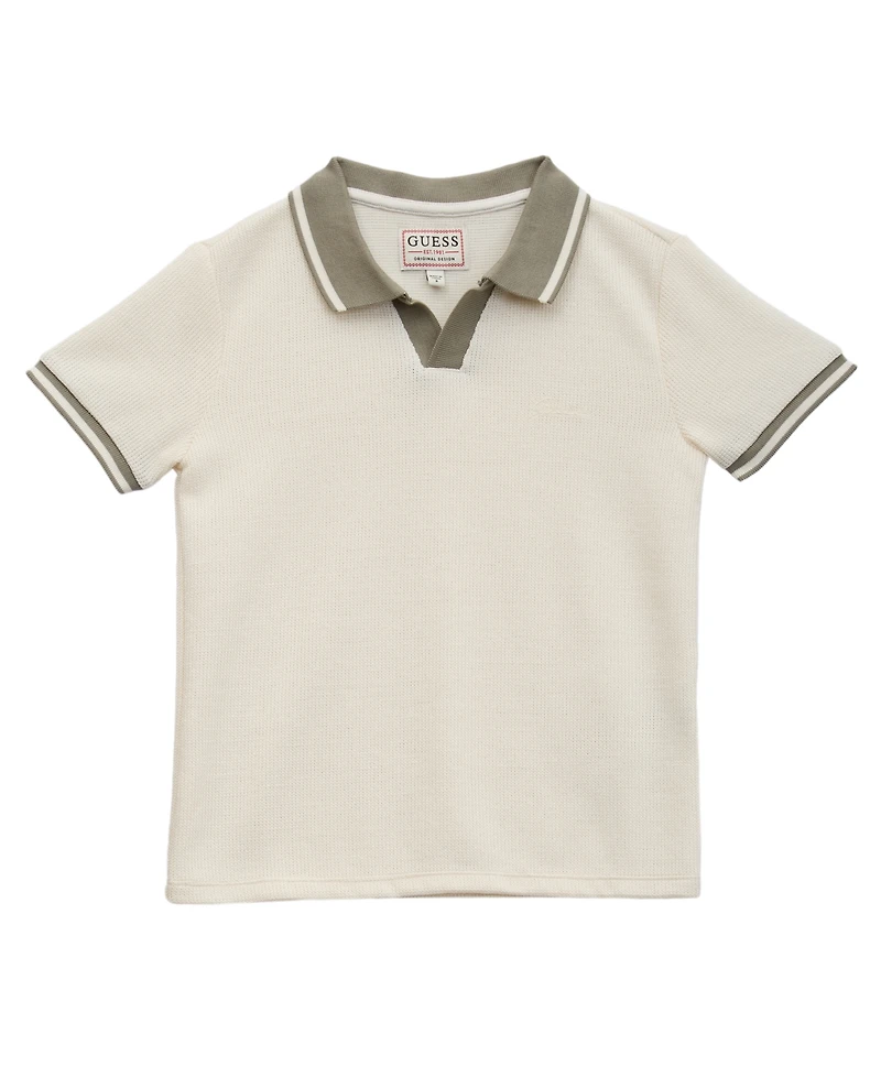 Guess Big Boys Short Sleeve Knit Polo Shirt