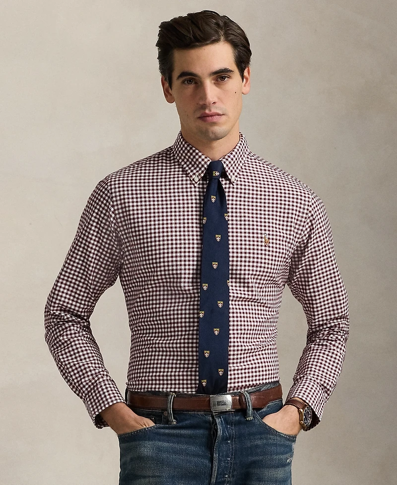 Polo Ralph Lauren Men's Custom-Fit Gingham Oxford Shirt