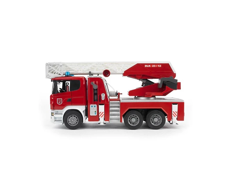 Bruder 1/16 Scania Super 560R Fire Engine Truck with Ladder, Water Pump & Lights & Sounds