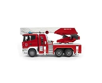 Bruder 1/16 Scania Super 560R Fire Engine Truck with Ladder, Water Pump & Lights & Sounds