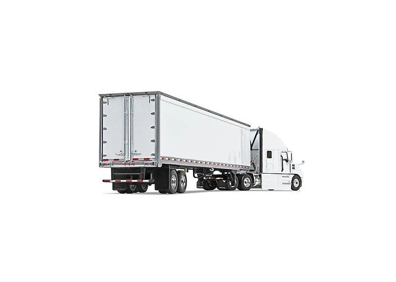 First Gear Dcp 1/64 Mack Anthem Sleeper Cab White w/ 53ft Box Trailer