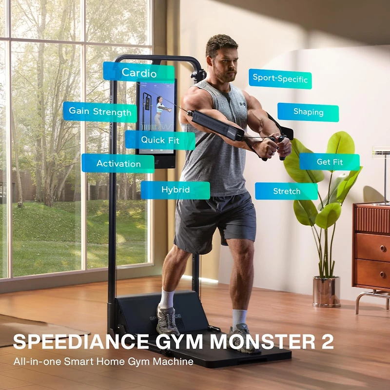 Speediance Gym Monster 2, Smart Ai-Powered Multi-Functional Smith Machine for Full Body Strength Training, All-in-one Home Gym Equipment, Digital Weig