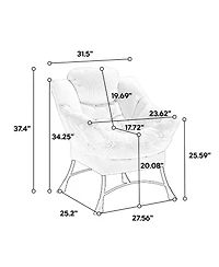 Mondawe Lounge Chair with Ottoman & Side Pocket