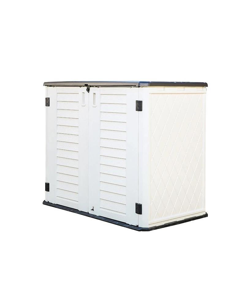 Mondawe Weatherproof Resin Outdoor Storage Cabinet (Single-Tier)