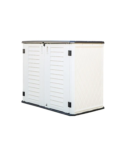 Mondawe Weatherproof Resin Outdoor Storage Cabinet (Single-Tier)