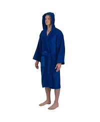 Alpine Swiss Men's Dane Hooded Bathrobe Cotton Terry Cloth Luxury Hotel Spa Robe