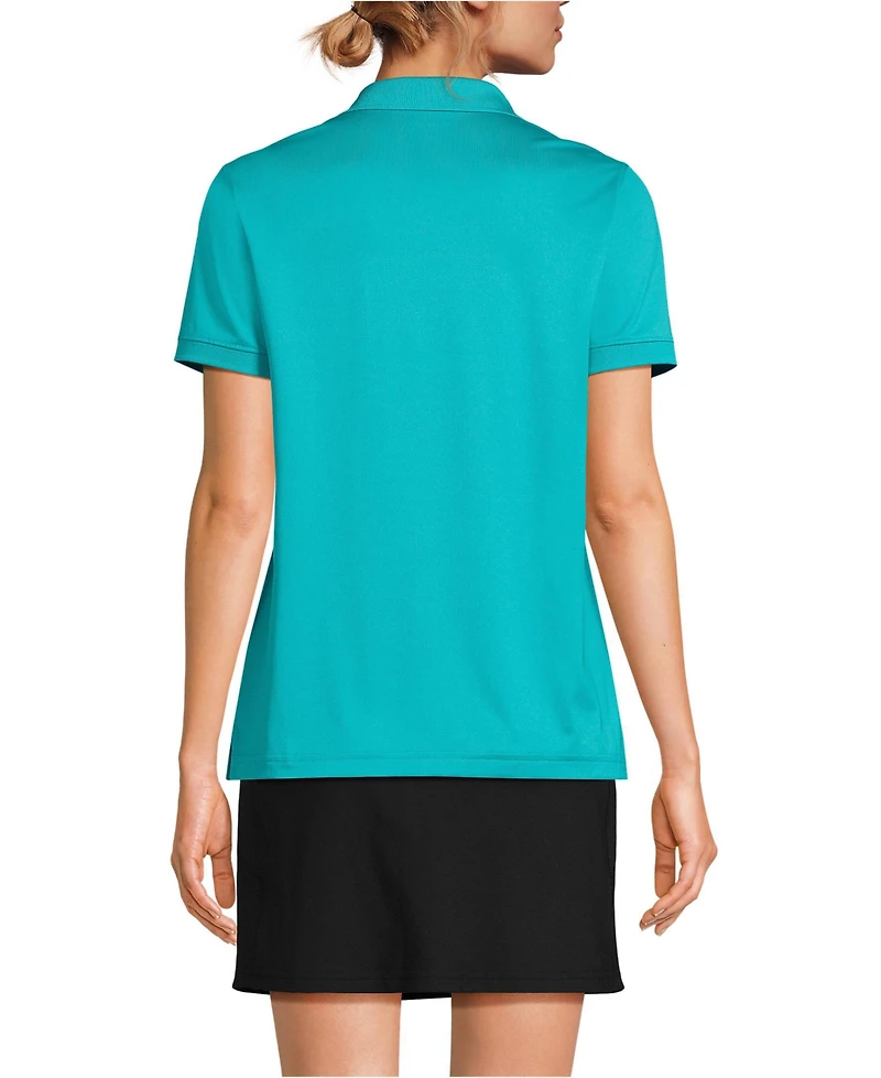 Lands' End Women's Short Sleeve Rapid Dry Polo Shirt