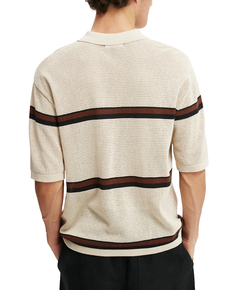 Cotton On Men's Knitted Polo Shirt