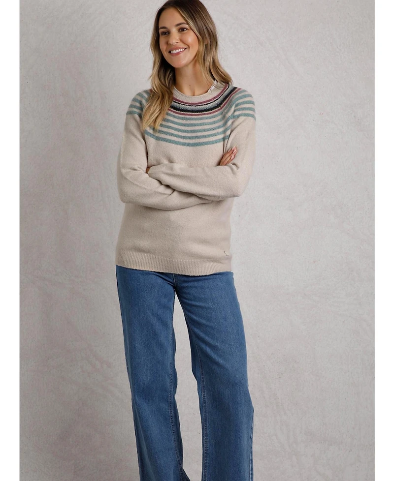 Weird Fish Women's Sinatra Patterned Knit Jumper