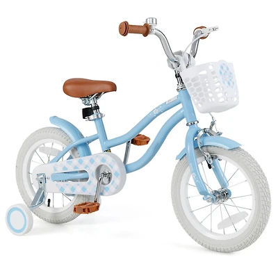 14 Inch Kids Bike with Adjustable Handlebar and Seat for 3-5 Year Old