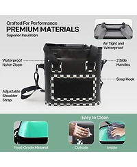 Quiksilver Shoreline Collection 48-72H 5 Layer Insulated Box Cooler with Adjustable Strap and Waterproof Zippers