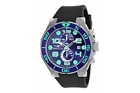 Invicta Men's Pro Diver Quartz Multifunction Blue Dial Polyurethane Watch