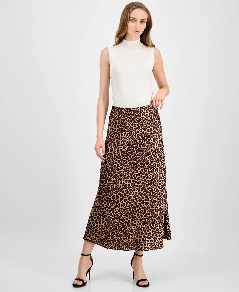 Anne Klein Women's Printed Pull-On Maxi Skirt
