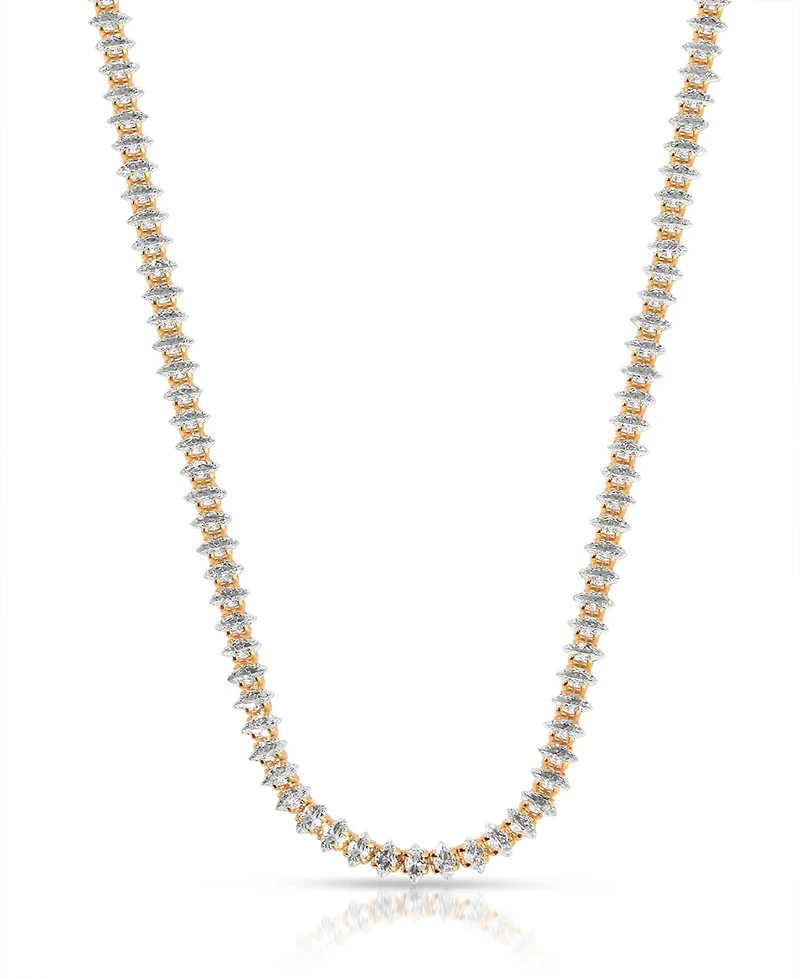 Ettika 18K Gold Marquise Cubic Zirconia Necklace