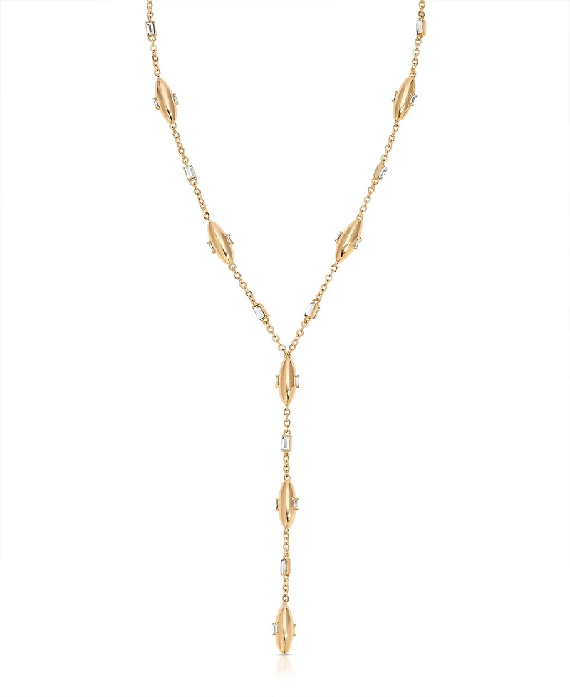Ettika Oval Dome Lariat Necklace