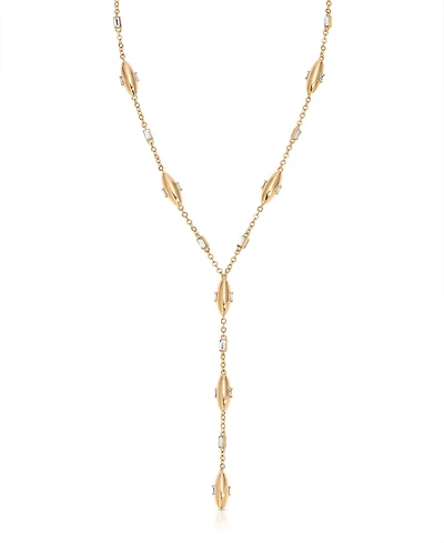Ettika Oval Dome Lariat Necklace