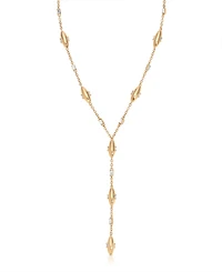 Ettika Oval Dome Lariat Necklace