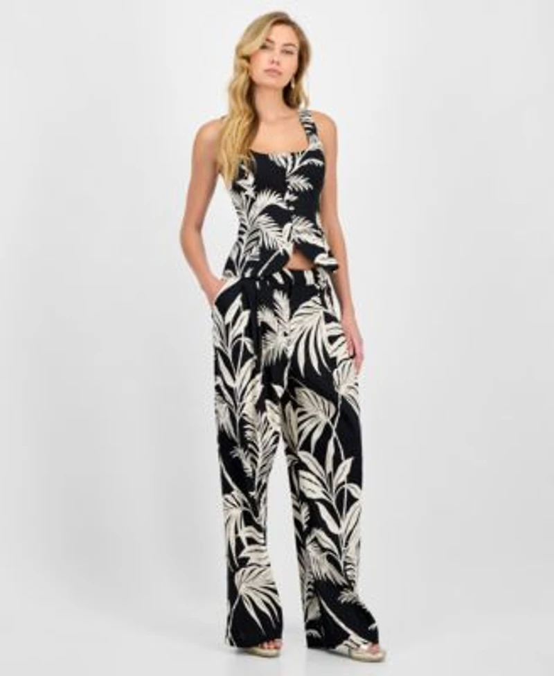 Guess Womens Jemma Sleeveless Top Jemma Wide Leg Pants