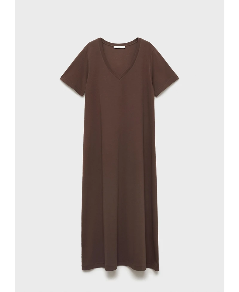 Mango Women's Plain Cotton Nightgown