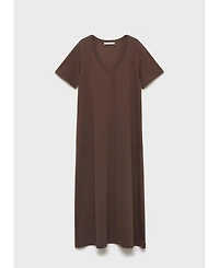Mango Women's Plain Cotton Nightgown