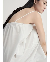 Mango Women's Cotton Spaghetti Strap Nightgown