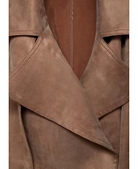 Mango Women's Belt Lyocell Trench Coat