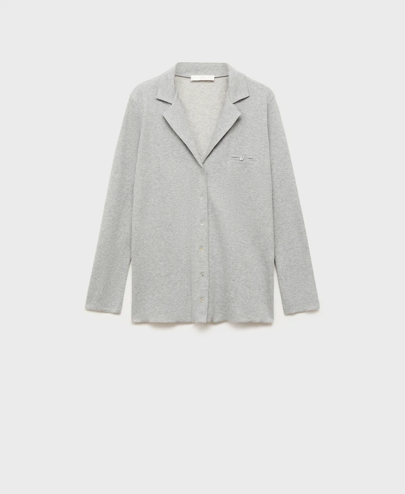 Mango Women's Double-Sided Cotton Shirt