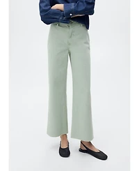 Mango Women's Catherin Culotte High-Rise Jeans