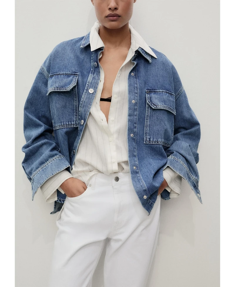 Mango Women's Mid-Rise Straight Jeans