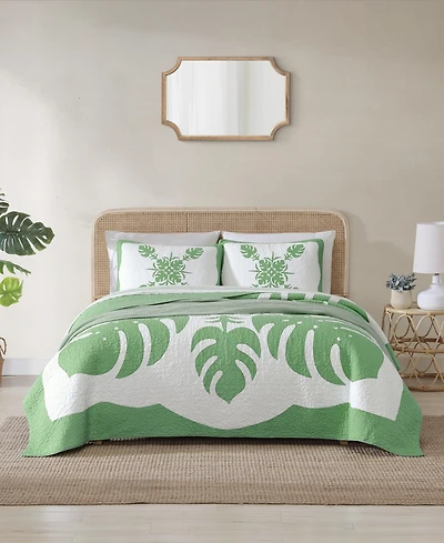 Closeout! Tommy Bahama Home Molokai Embroidered Quilt, King