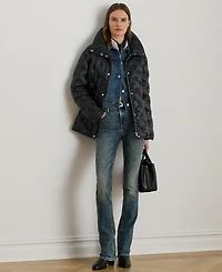 Lauren Ralph Women's Embroidered Puffer Coat