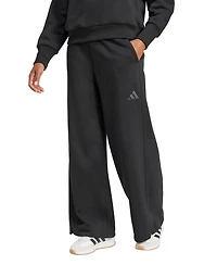 adidas Women's All Szn Fleece Loose Wide-Leg Pants